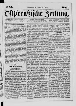 Ostpreußische Zeitung on Mar 4, 1853