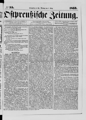 Ostpreußische Zeitung vom 07.03.1853