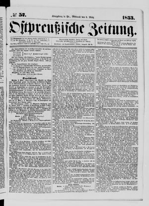 Ostpreußische Zeitung vom 09.03.1853