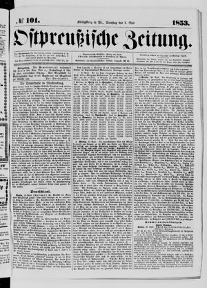 Ostpreußische Zeitung vom 03.05.1853
