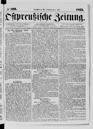 Ostpreußische Zeitung on May 4, 1853