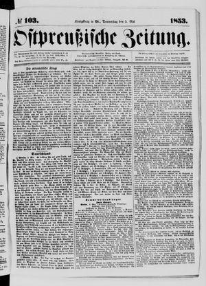Ostpreußische Zeitung vom 05.05.1853