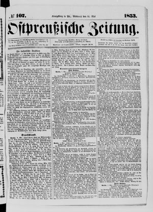 Ostpreußische Zeitung on May 11, 1853