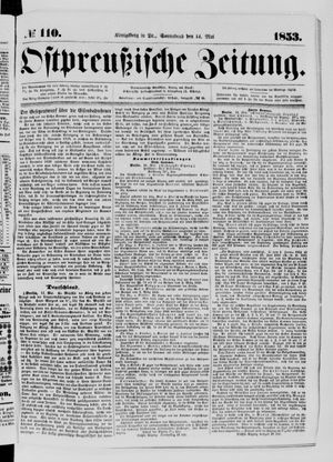 Ostpreußische Zeitung on May 14, 1853