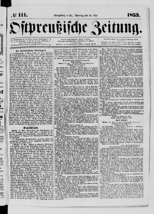 Ostpreußische Zeitung on May 15, 1853