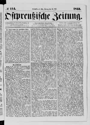 Ostpreußische Zeitung vom 20.05.1853
