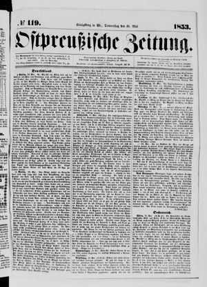 Ostpreußische Zeitung vom 26.05.1853