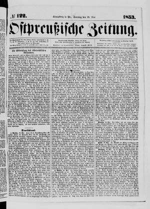 Ostpreußische Zeitung vom 29.05.1853