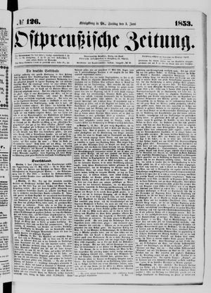 Ostpreußische Zeitung vom 03.06.1853