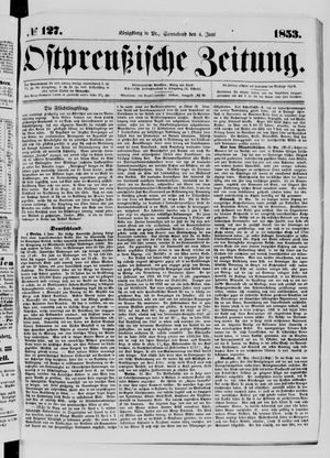Ostpreußische Zeitung vom 04.06.1853