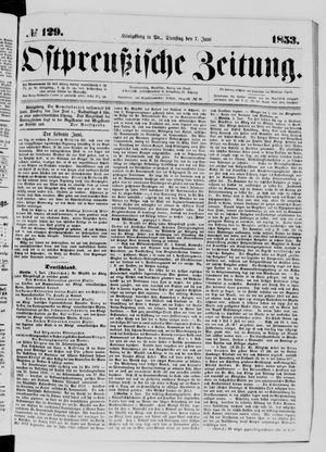 Ostpreußische Zeitung vom 07.06.1853
