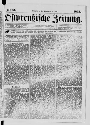 Ostpreußische Zeitung vom 14.06.1853