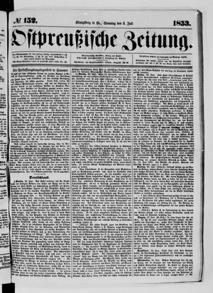 Ostpreußische Zeitung vom 03.07.1853