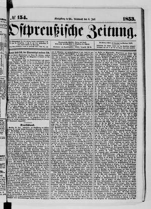Ostpreußische Zeitung on Jul 6, 1853