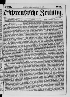 Ostpreußische Zeitung vom 21.07.1853