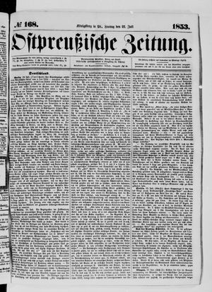 Ostpreußische Zeitung on Jul 22, 1853
