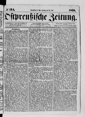 Ostpreußische Zeitung vom 29.07.1853
