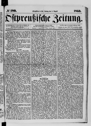 Ostpreußische Zeitung on Aug 5, 1853