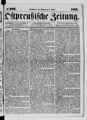 Ostpreußische Zeitung on Oct 5, 1853