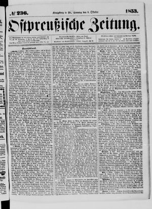 Ostpreußische Zeitung on Oct 9, 1853