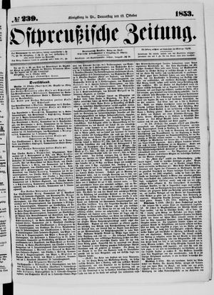 Ostpreußische Zeitung vom 13.10.1853