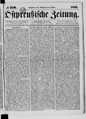 Ostpreußische Zeitung vom 26.10.1853