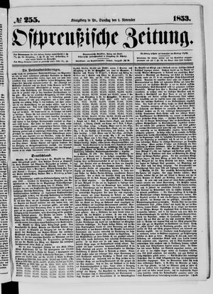 Ostpreußische Zeitung vom 01.11.1853