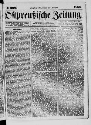 Ostpreußische Zeitung vom 06.11.1853
