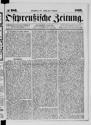 Ostpreußische Zeitung vom 02.12.1853