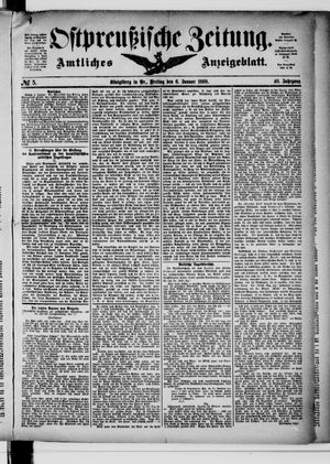 Ostpreußische Zeitung on Jan 6, 1888