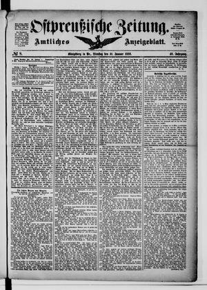 Ostpreußische Zeitung vom 10.01.1888