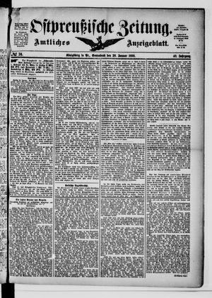 Ostpreußische Zeitung on Jan 28, 1888