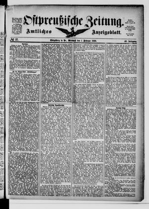 Ostpreußische Zeitung vom 01.02.1888