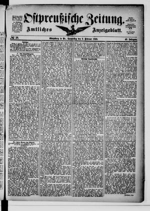 Ostpreußische Zeitung vom 02.02.1888