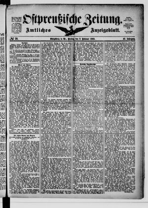 Ostpreußische Zeitung vom 03.02.1888