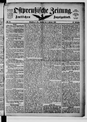 Ostpreußische Zeitung vom 05.02.1888