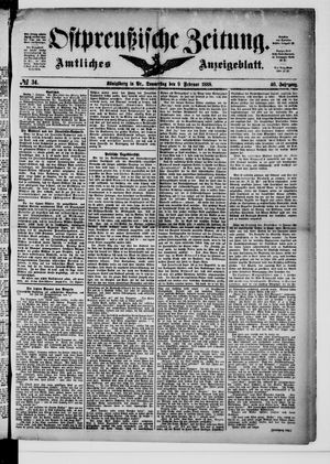 Ostpreußische Zeitung vom 09.02.1888
