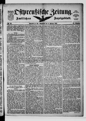 Ostpreußische Zeitung on Feb 11, 1888