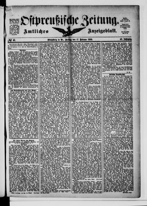 Ostpreußische Zeitung vom 17.02.1888