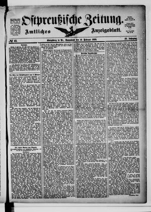 Ostpreußische Zeitung vom 18.02.1888