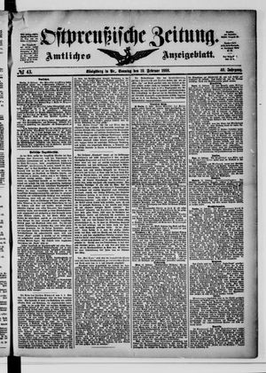 Ostpreußische Zeitung vom 19.02.1888