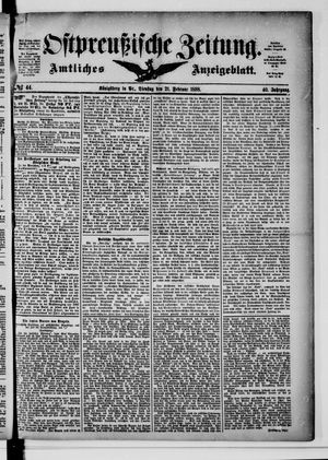 Ostpreußische Zeitung vom 21.02.1888