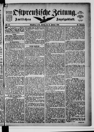 Ostpreußische Zeitung vom 24.02.1888