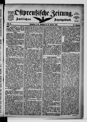 Ostpreußische Zeitung vom 29.02.1888