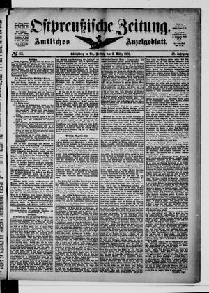 Ostpreußische Zeitung vom 02.03.1888