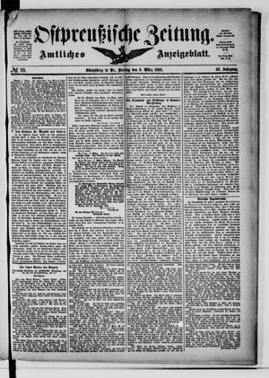 Ostpreußische Zeitung vom 09.03.1888