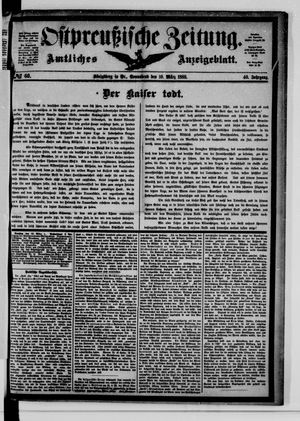 Ostpreußische Zeitung vom 10.03.1888