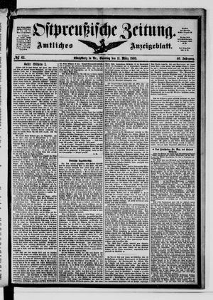 Ostpreußische Zeitung vom 11.03.1888