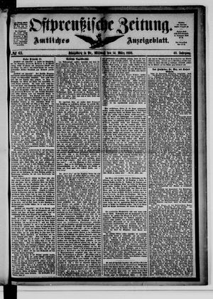 Ostpreußische Zeitung vom 14.03.1888