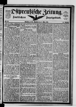 Ostpreußische Zeitung on Mar 17, 1888